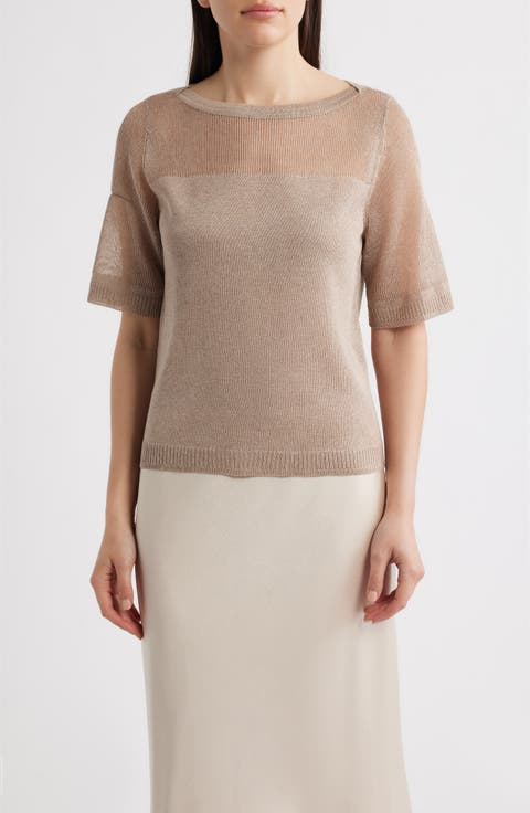 Romi Elbow Sleeve Knit Top