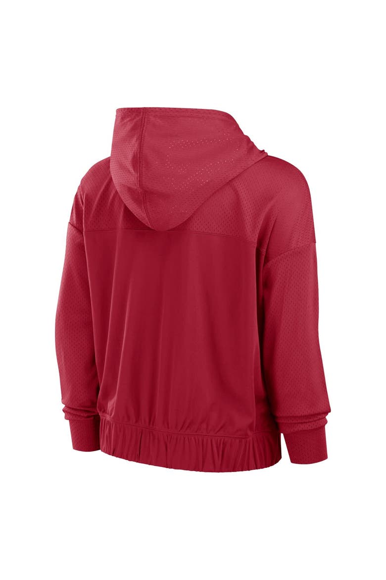 Women's Fanatics Scarlet San Francisco 49ers Script Lock Full-Zip Hoodie, Alternate, color, Scarlet