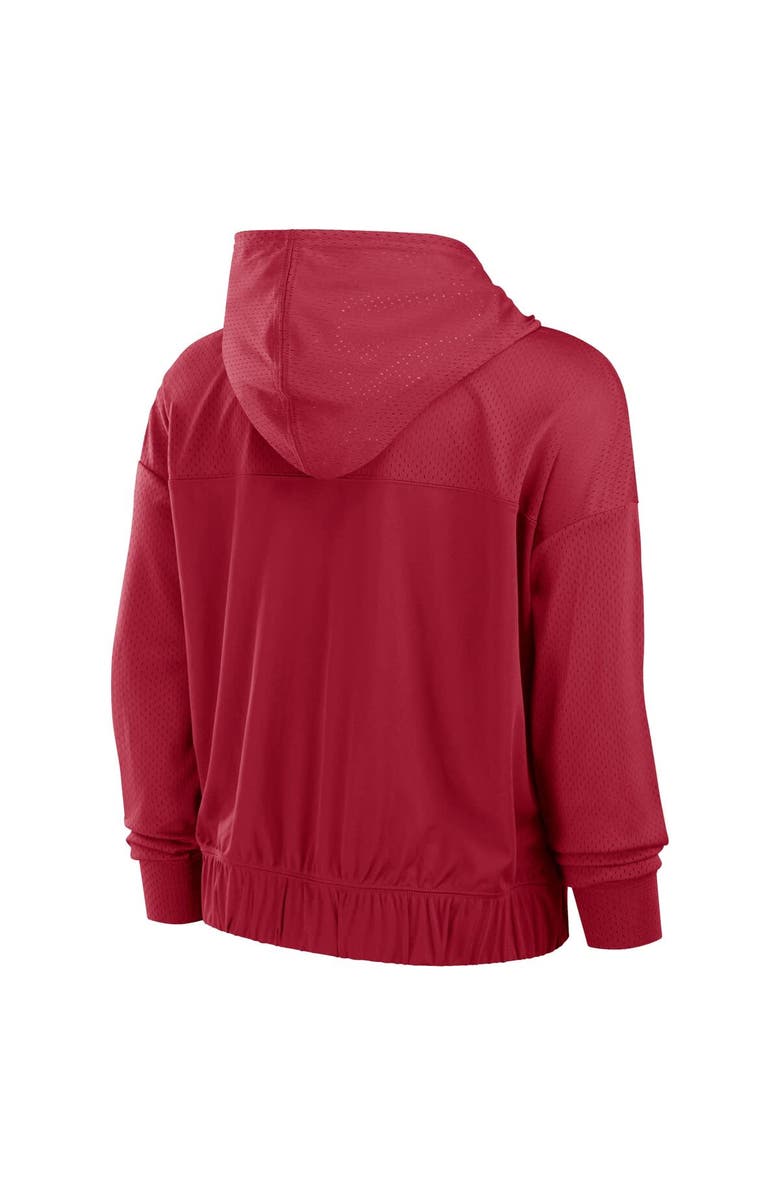FANATICS Women's Fanatics Scarlet San Francisco 49ers Script Lock Full-Zip Hoodie, Alternate, color, Scarlet