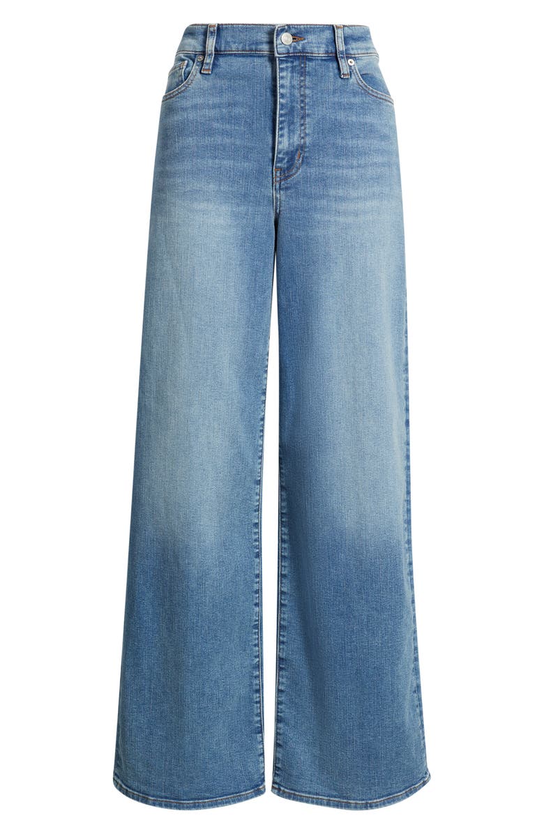 FRAME Le Slim Palazzo High Waist Wide Leg Jeans, Alternate, color, Gossamer