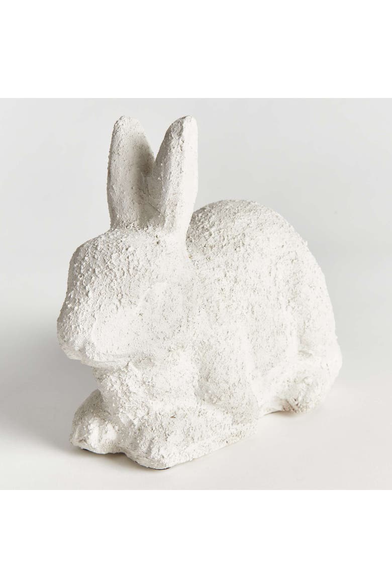 Weathered Garden Rabbit Large, Alternate, color, White
