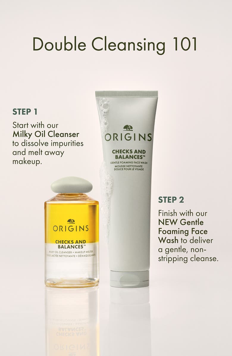 Origins Checks & Balances Milky Oil Cleanser + Makeup Melter, Alternate, color, 