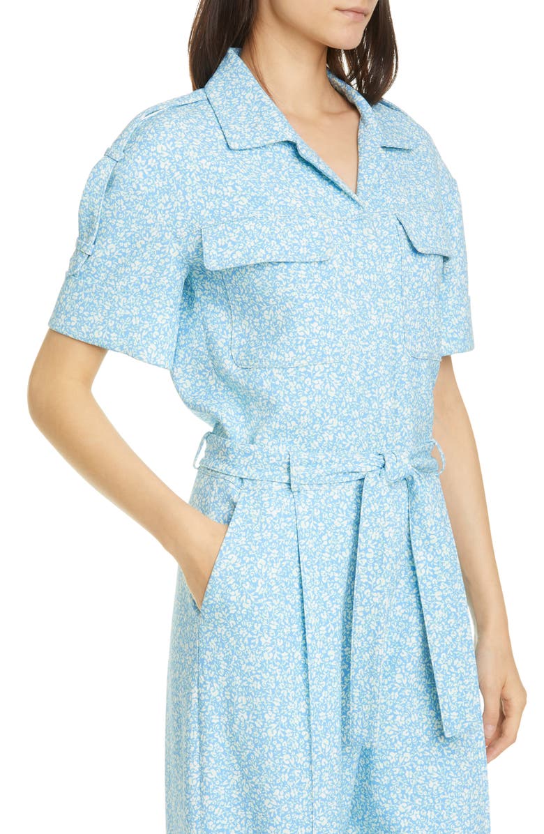 Simkhai Jonathan Simkhai Owen Ditsy Floral Print Crepe Jumpsuit, Alternate, color, 