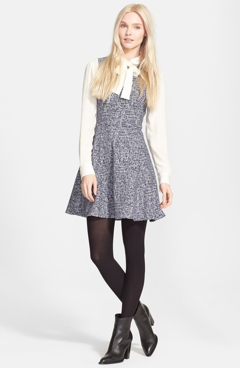 Theory 'Tillora' Bouclé Fit & Flare Dress, Alternate, color, 