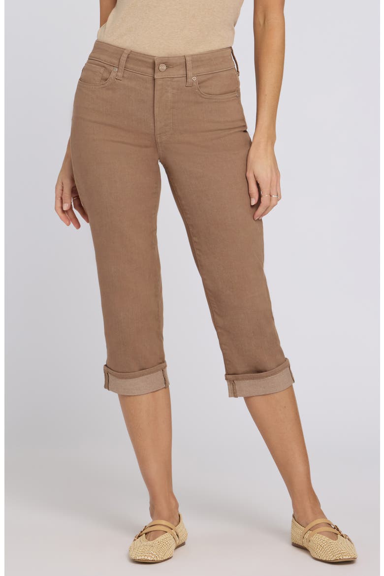 Marilyn Straight Leg Capri Jeans, Main, color, TOASTED COCONUT