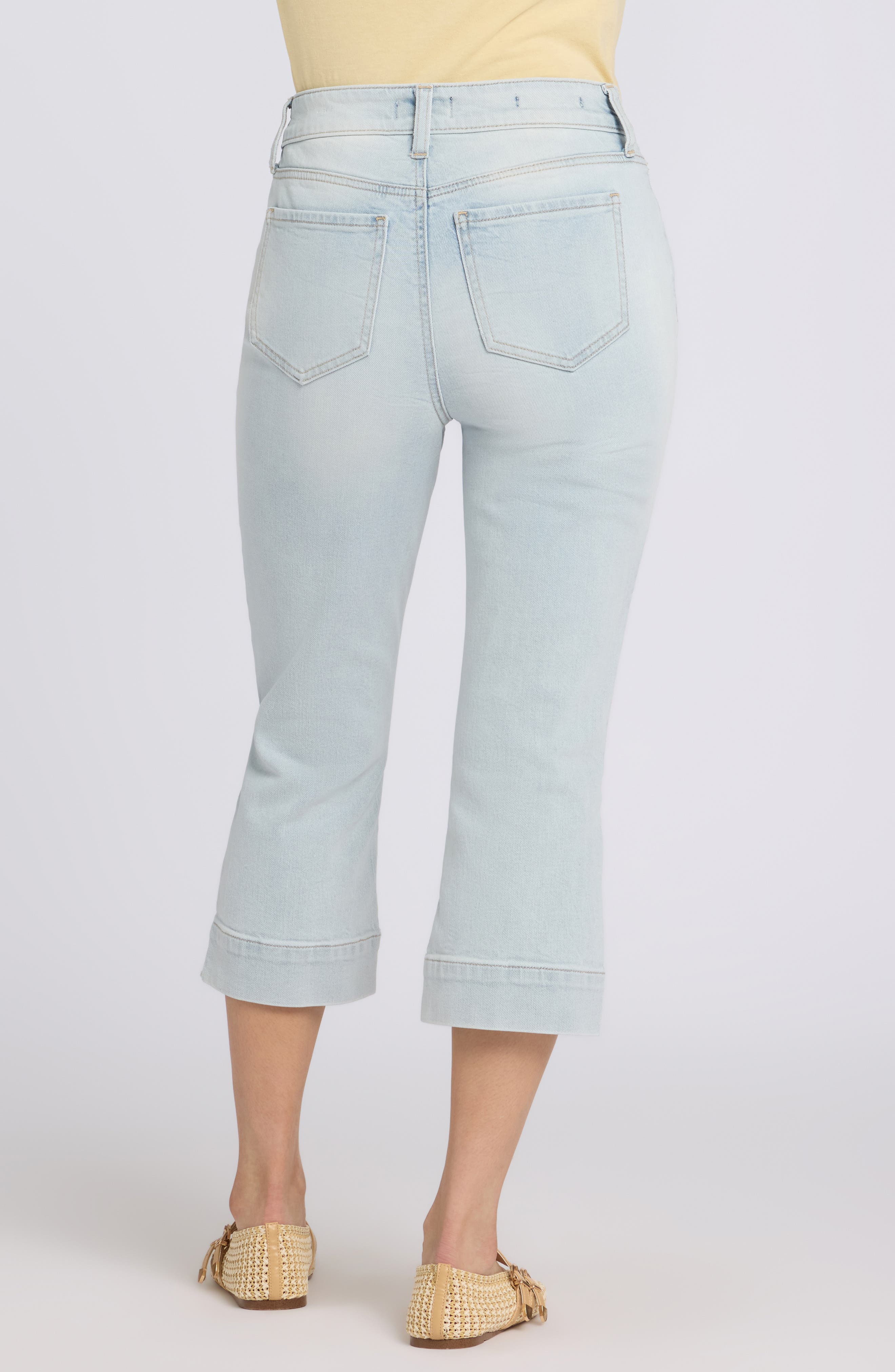 Marilyn Split Cuff Crop Capri Jeans - image 2