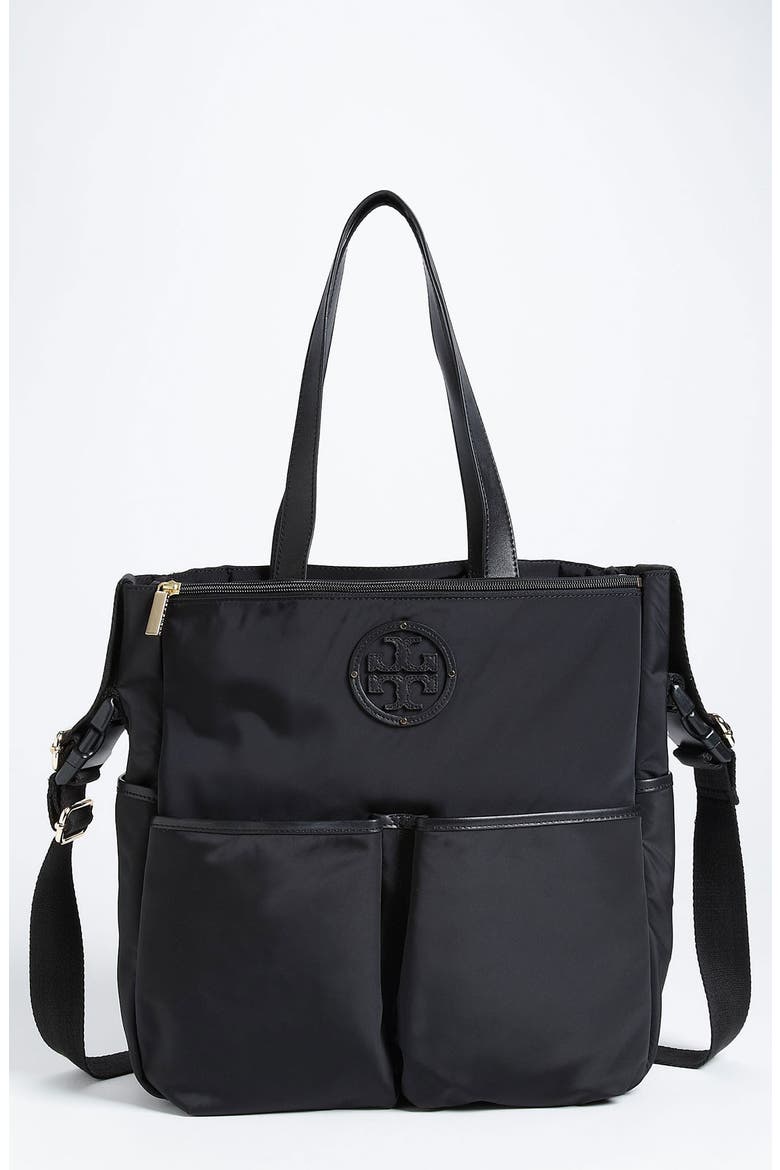 Stacked Logo Baby Bag, Main, color, BLACK