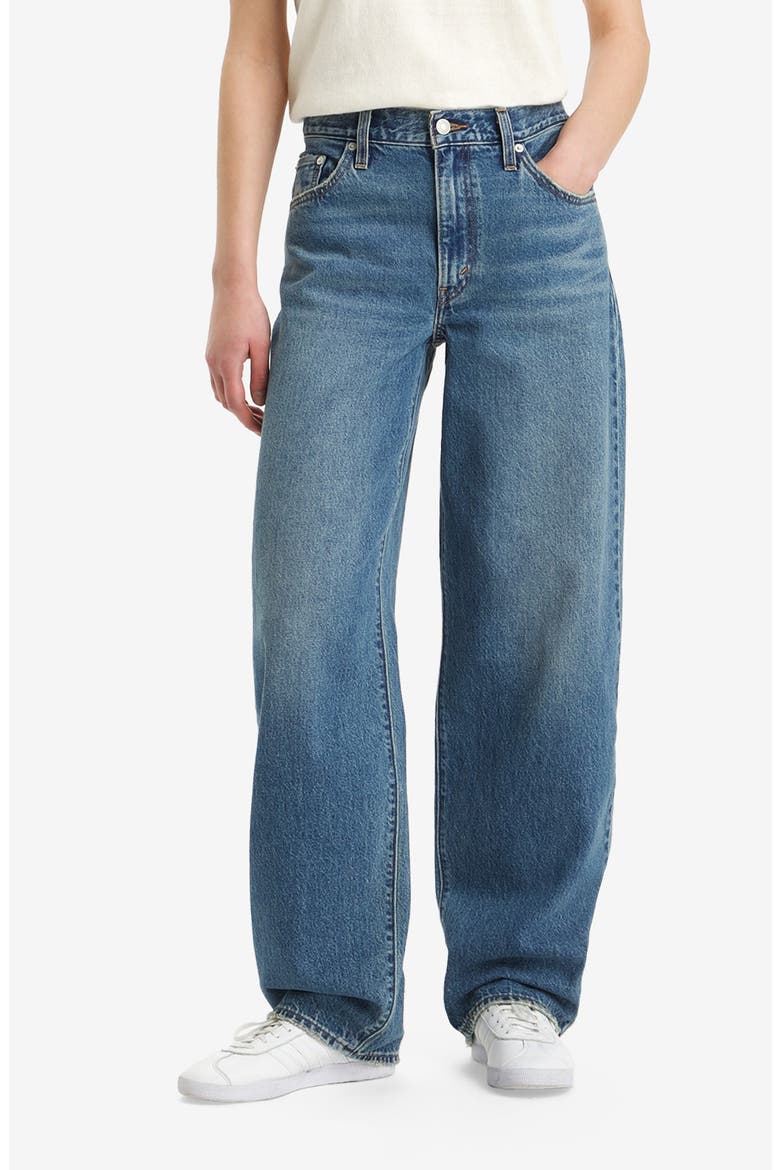 Baggy High Waist Wide Leg Dad Jeans, Main, color, METAPHOR MIX