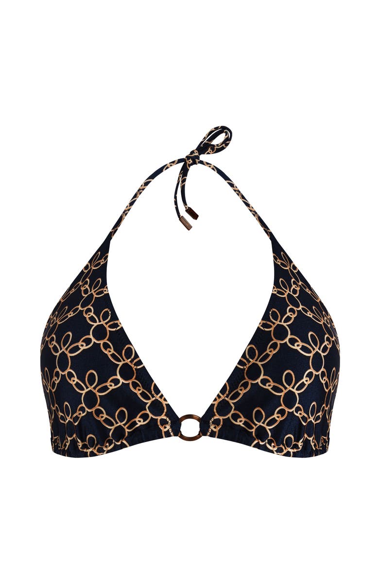 Vilebrequin Women Triangle Bikini Top Turtles Chain, Main, color,