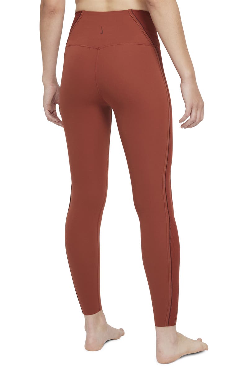 Nike Yoga Luxe Infinalon 7/8 Tights, Alternate, color, Redstone/ Dark Pony