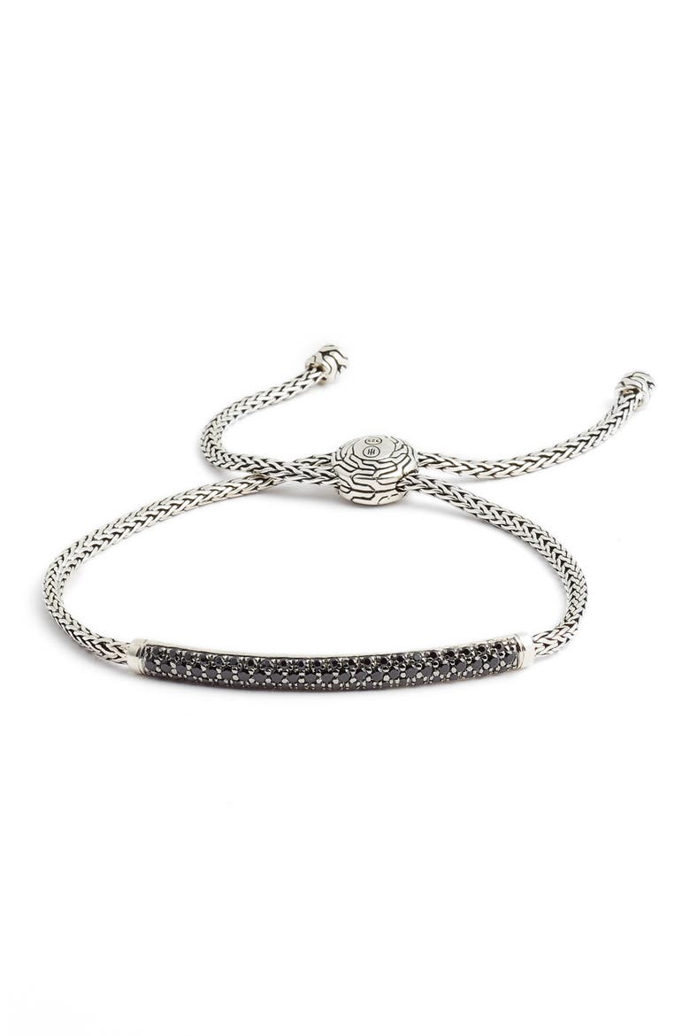 Icon Slider Bracelet, Silver, Diamonds, Main, color, SILVER