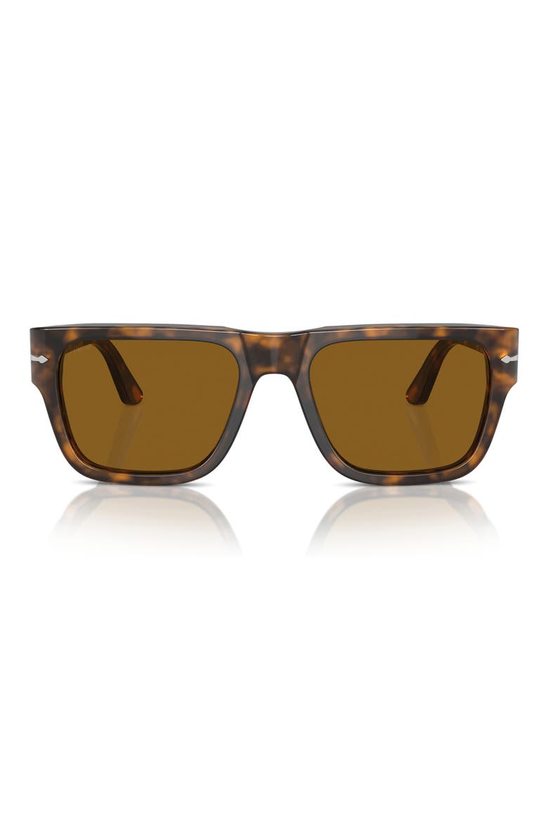 57mm Round Sunglasses, Alternate, color, BROWN HAVANA