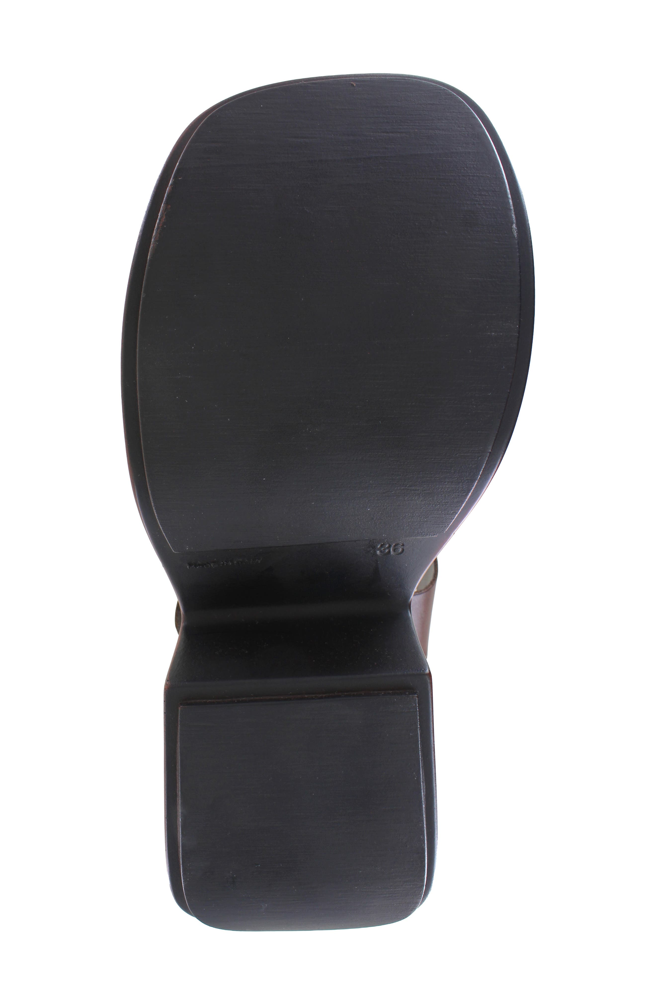 Candie's Laura Platform Sandal, Alternate, color, Brown Leather