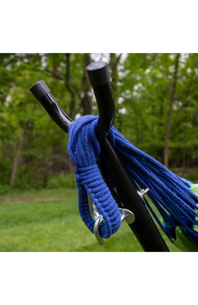 SORBUS Steel Stand Double Hammock, Alternate, color, Multi