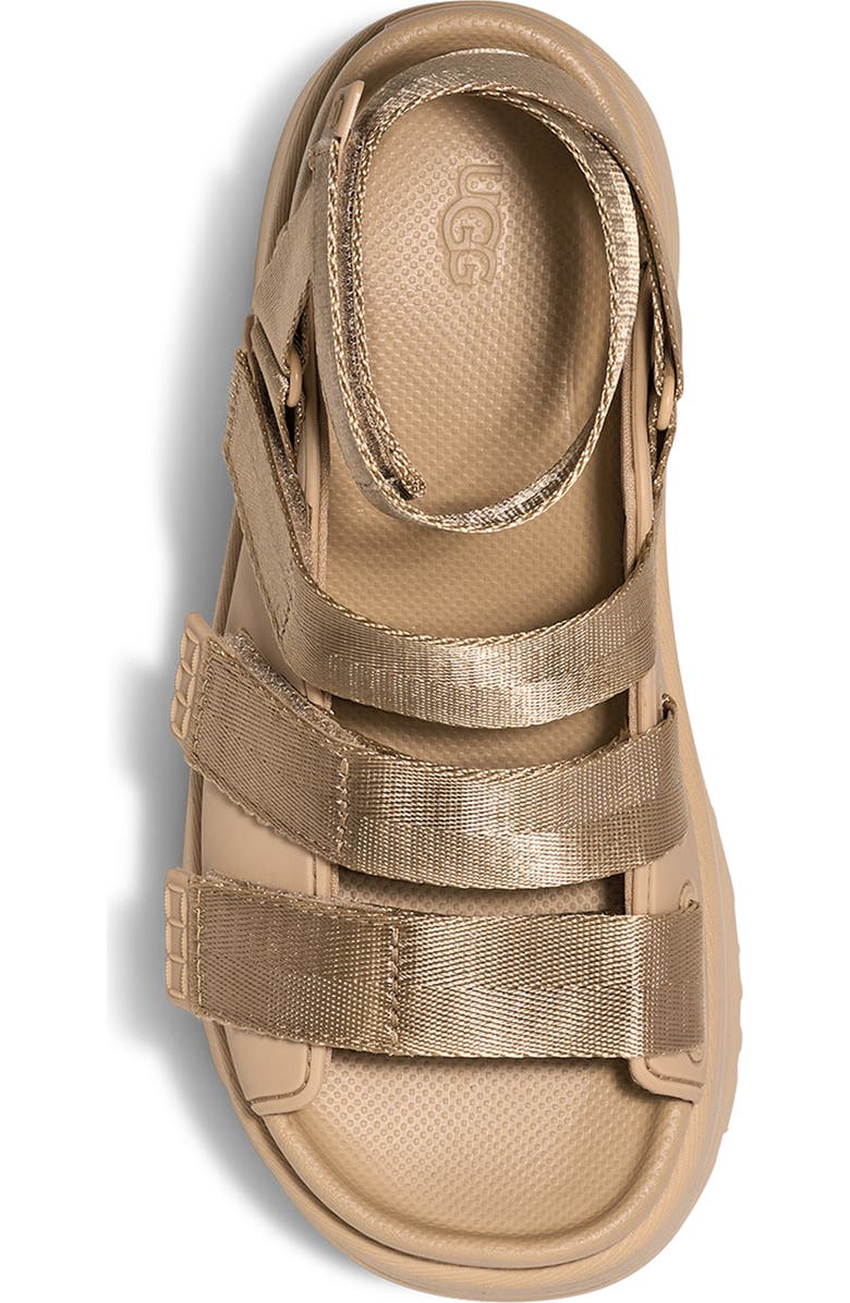 UGG<sup>®</sup> Goldenrise Ankle Strap Platform Sandal, Alternate, color, Mustard Seed