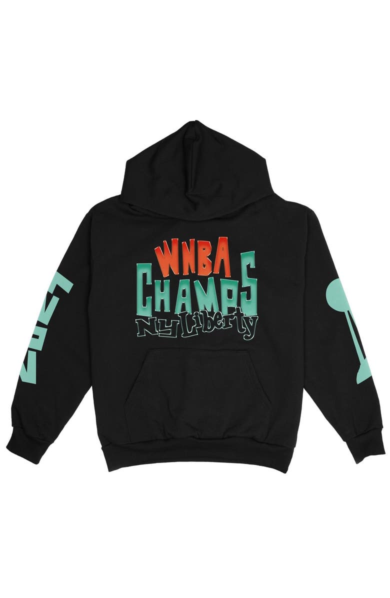 Playa Society Unisex Playa Society Black New York Liberty 2024 WNBA Finals Champions Premium Pullover Hoodie, Alternate, color, 