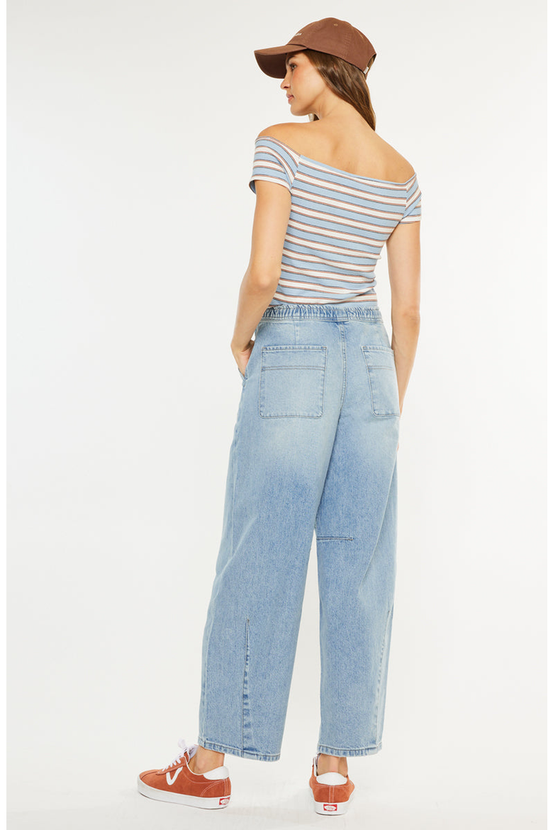 Starlet Ultra High Rise Horseshoe Jeans, Alternate, color, Medium Wash