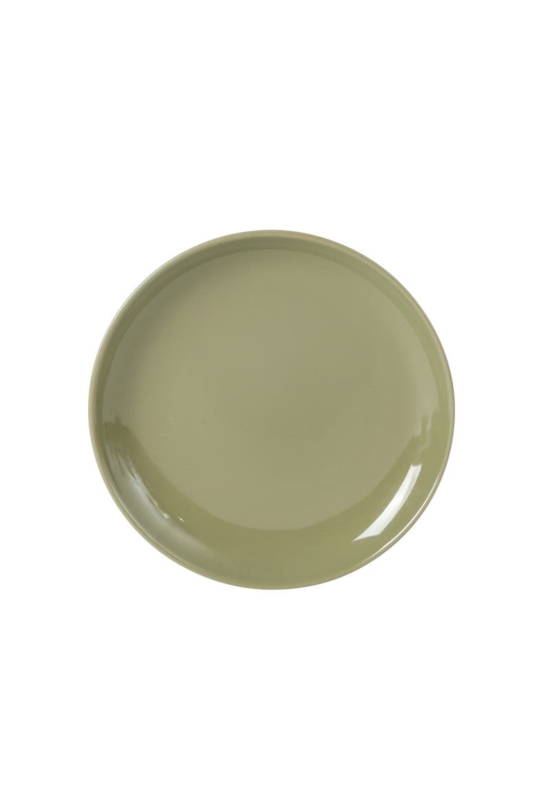 Rockaway 12 Piece Matte Two-Tone Stoneware Dinnerware Set, Service for 4, Alternate, color, Green