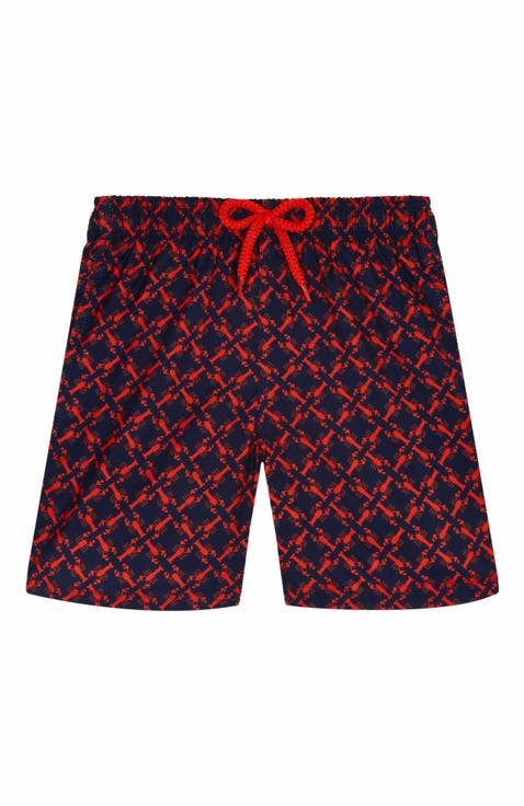 Kids' Homard Pixel Ultra-Light and Packable Swim Shorts