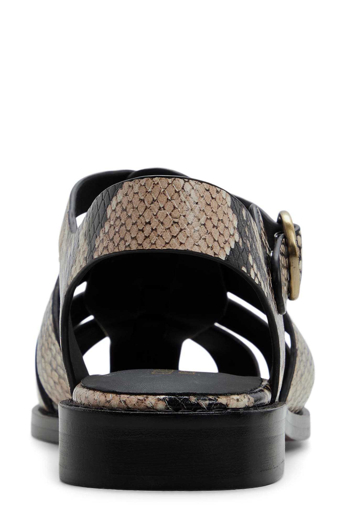Fisherman Sandal, Alternate, color, BLACK/ NATURAL