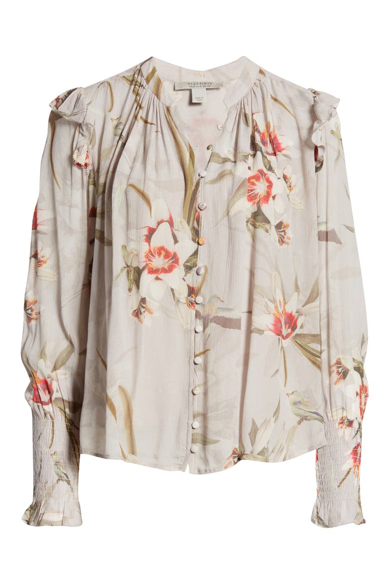 Lara Kuroyuri Floral Print Blouse, Alternate, color, PINK