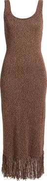 Nordstrom Fringe Maxi Sweater Dress