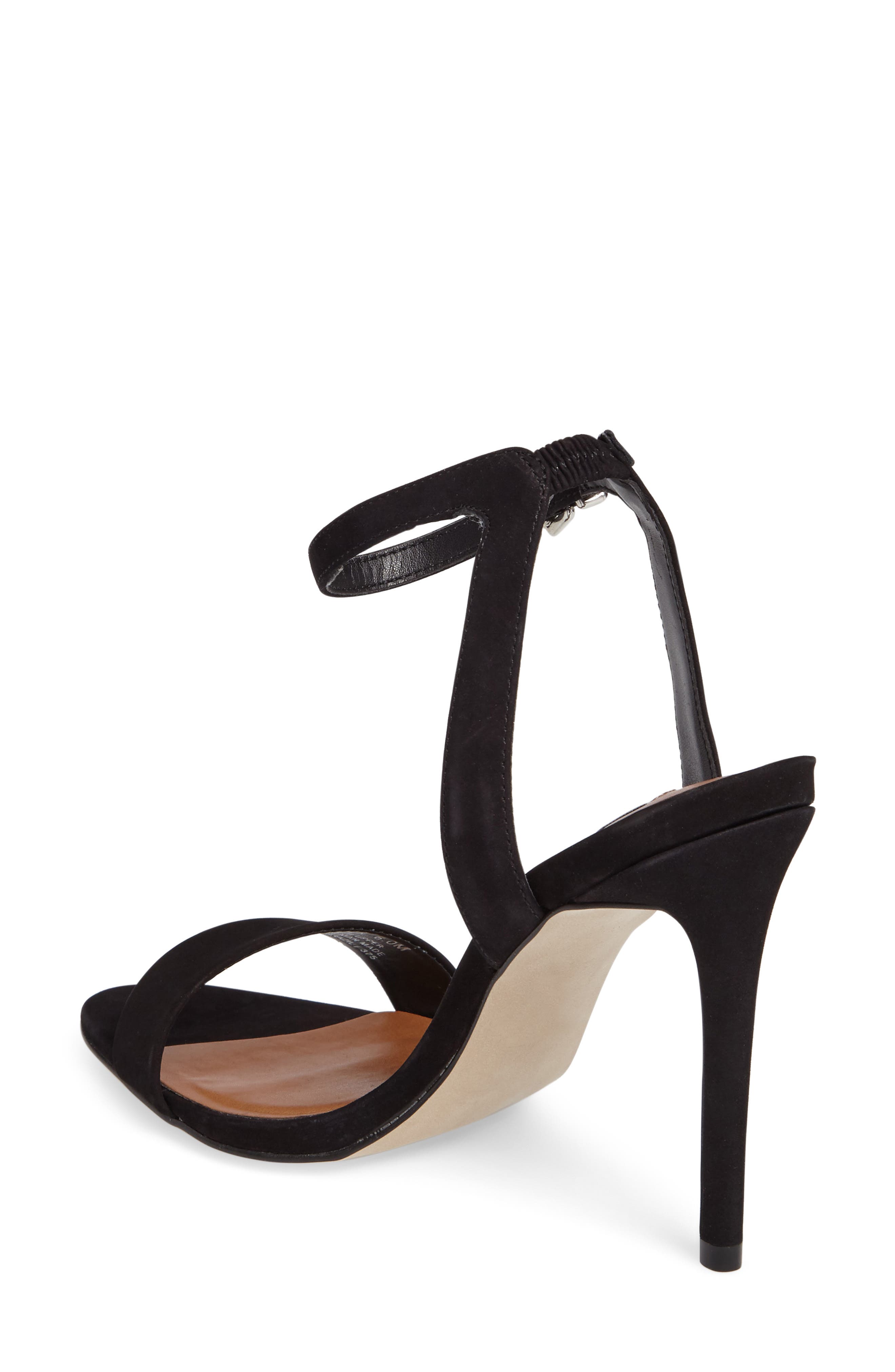 Landen Ankle Strap Sandal, Alternate, color, BLACK NUBUCK LEATHER