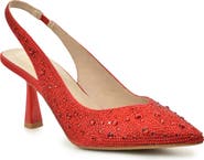 Nicole Miller Rhinestone Slingback Pump