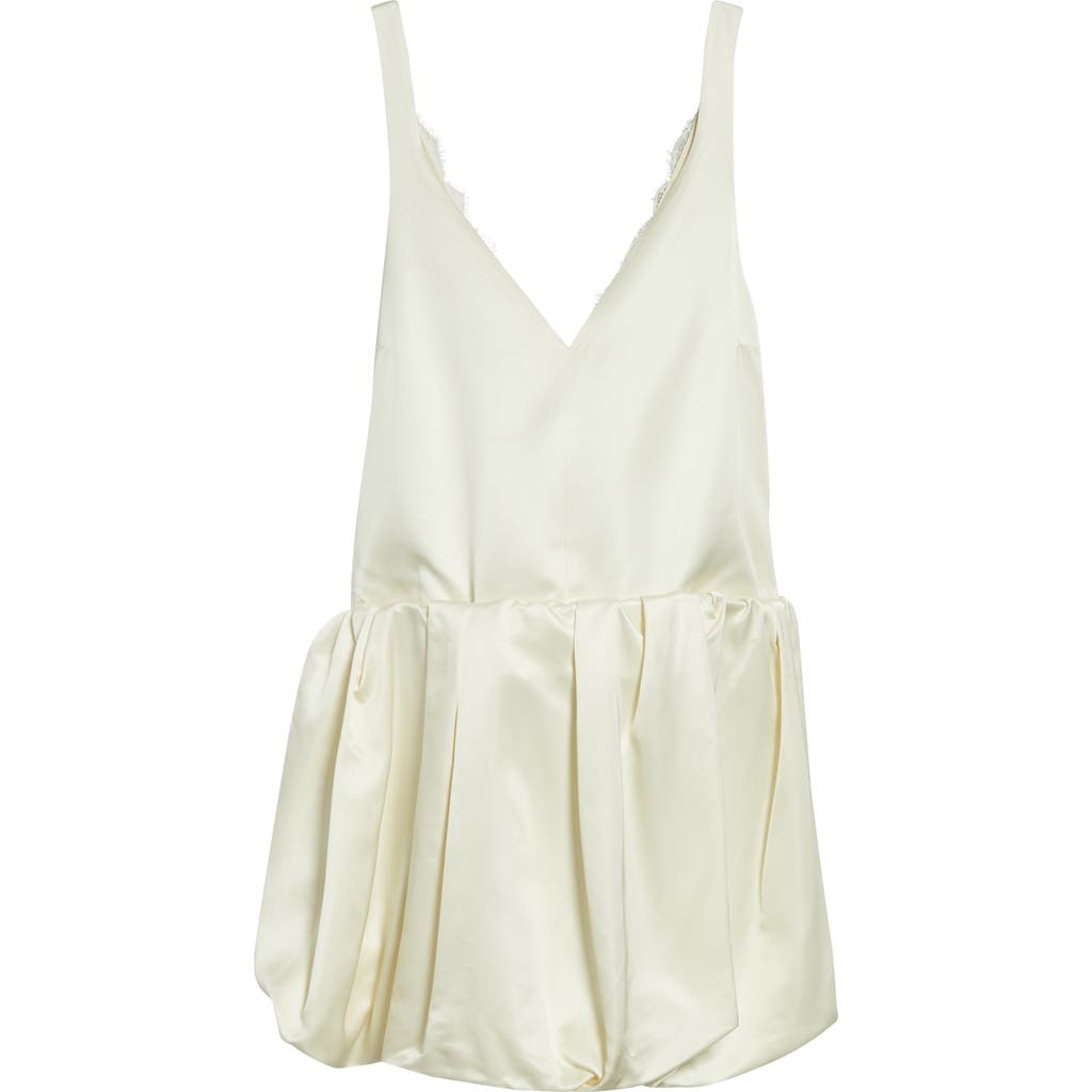 Jw Anderson Bubble Hem Camisole Minidress In Ivory