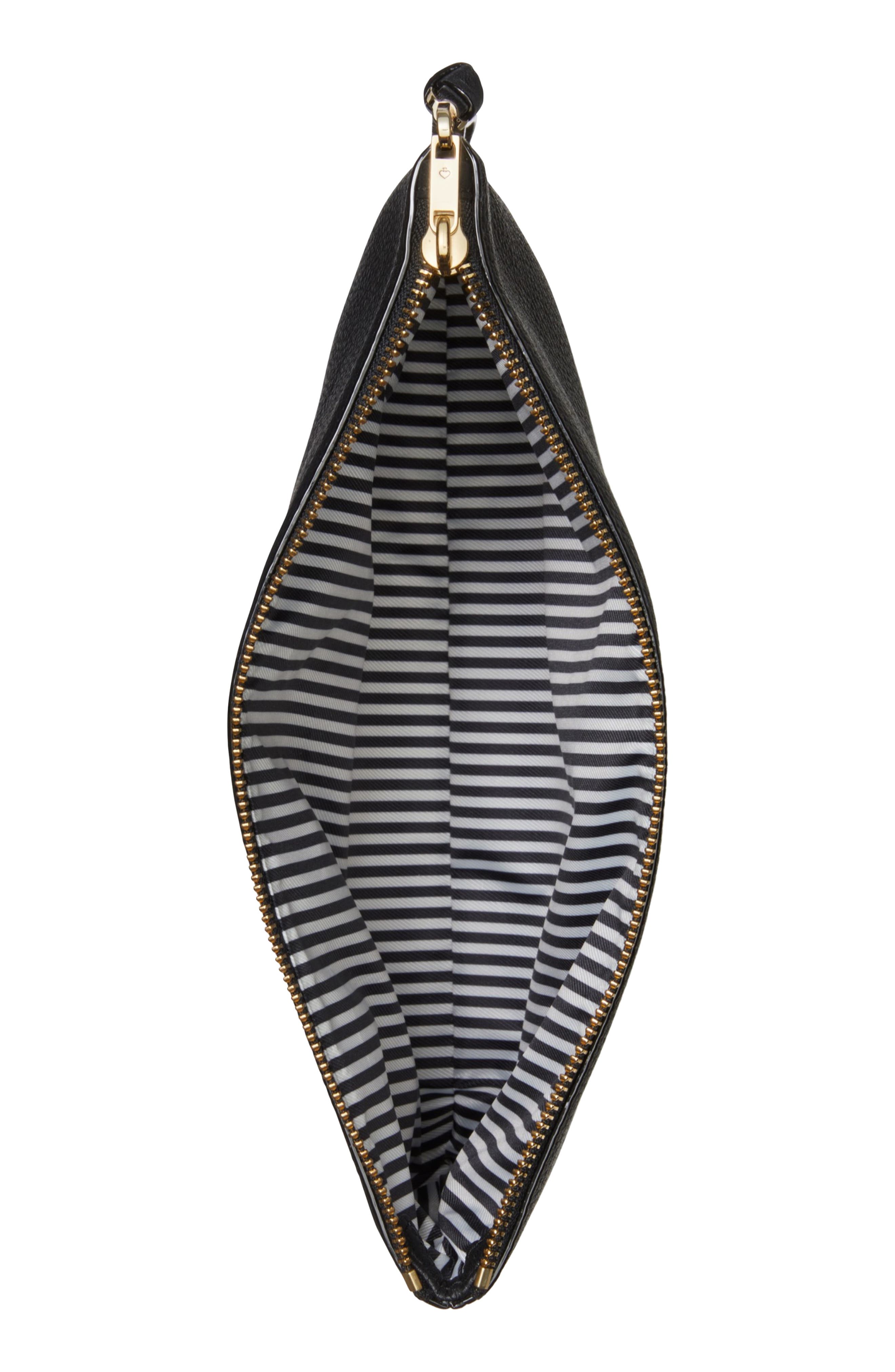 Kate Spade New York jackson street – finley quilted leather clutch, Alternate, color, 