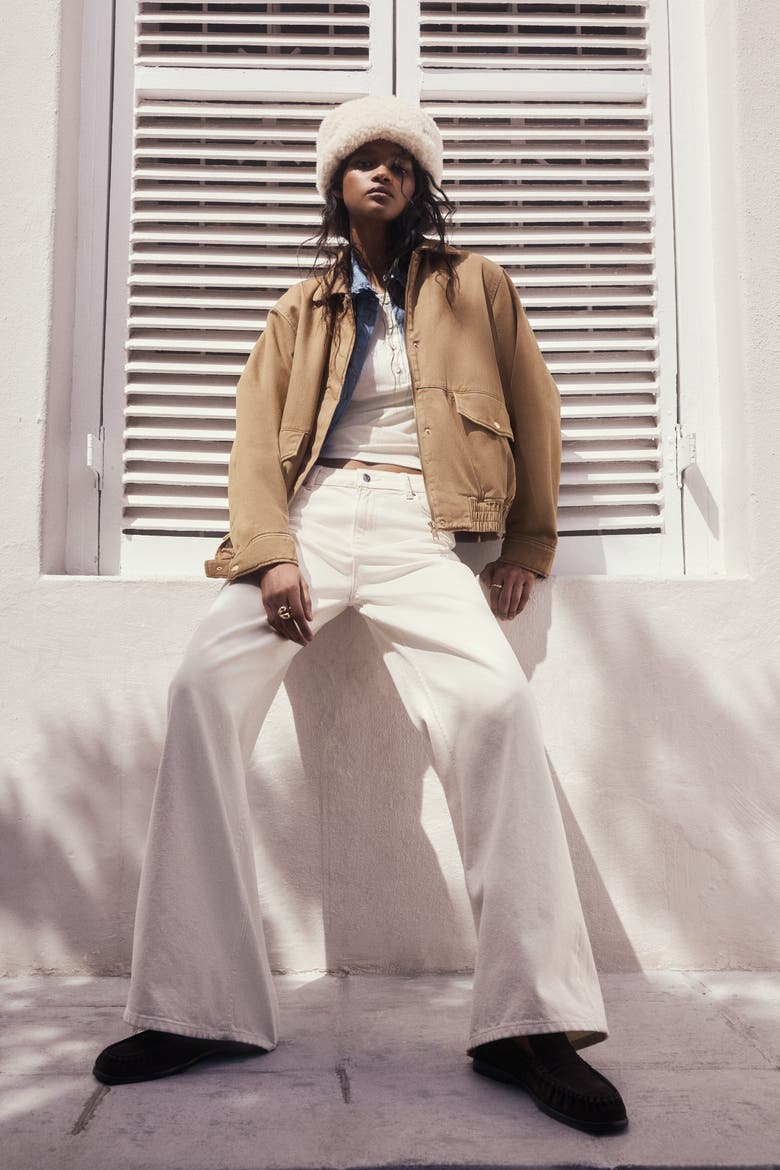 Padded Jacket, Alternate, color, Dark beige