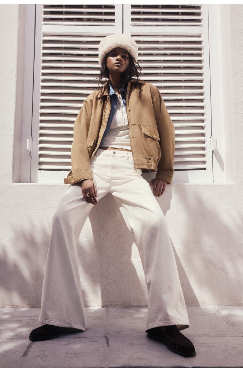 H&M Padded Jacket, Alternate, color, Dark Beige