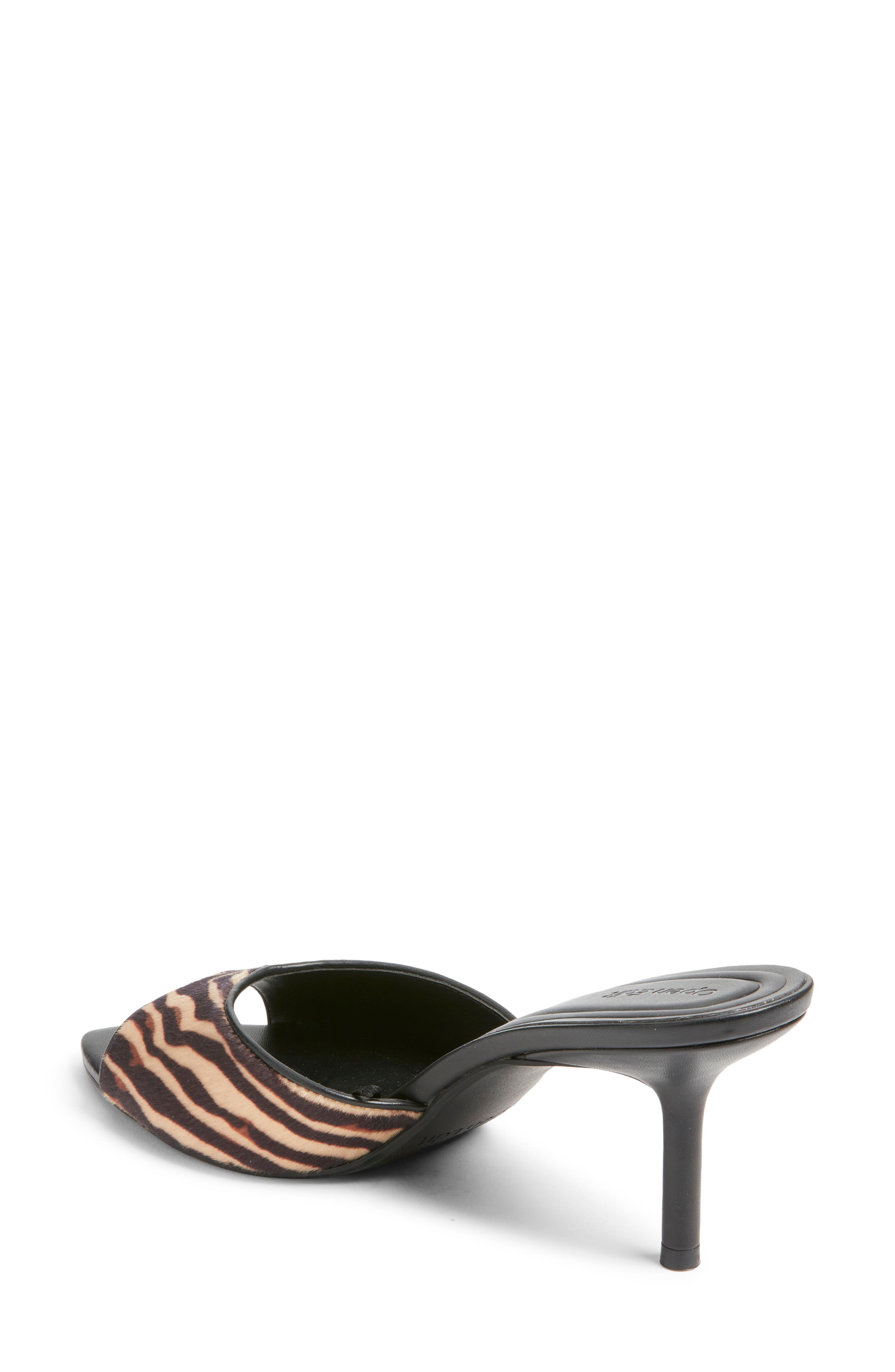 Micah Heeled Sandal, Alternate, color, TAN TIGER FAUX FUR