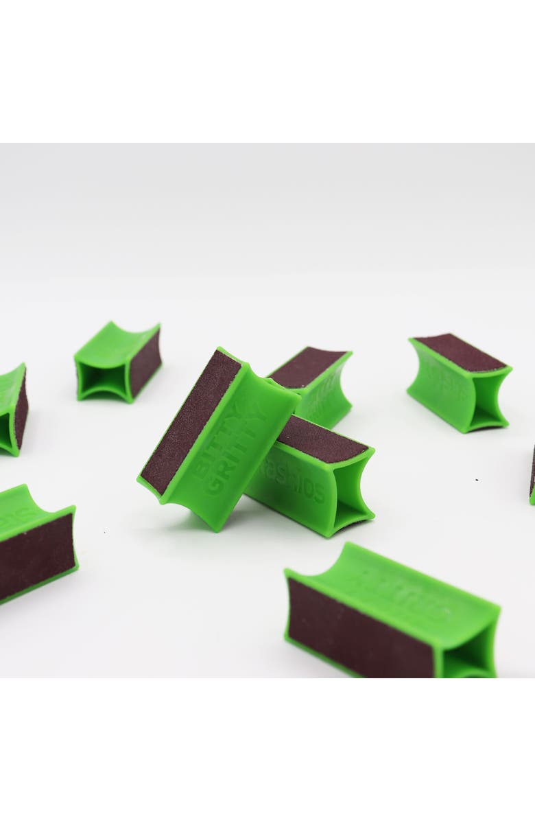 Stashios Bitty Gritty 2 Pack Green Dog Nail Files, Alternate, color, Green