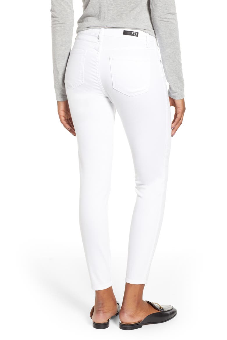 Donna Ankle Skinny Jeans, Alternate, color, OPTIC WHITE