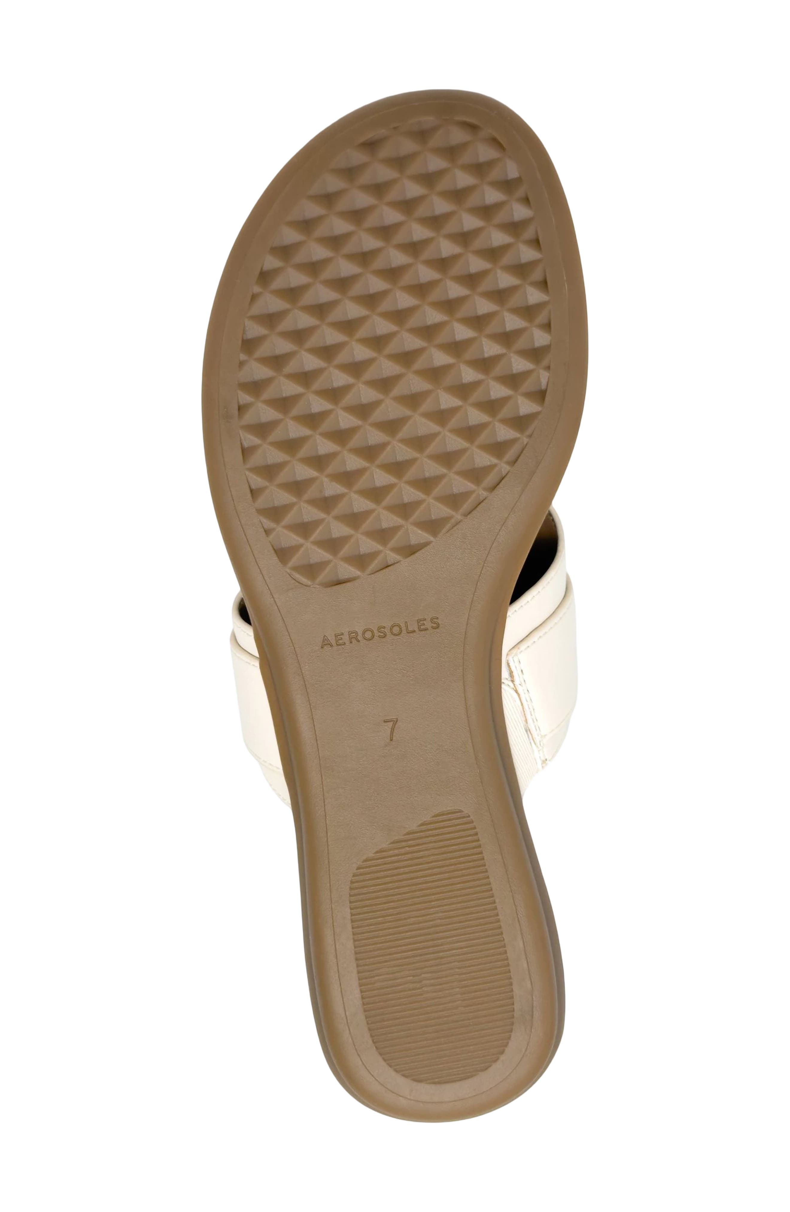 Glam Flip Flop, Alternate, color, EGGNOG FX NAPPA