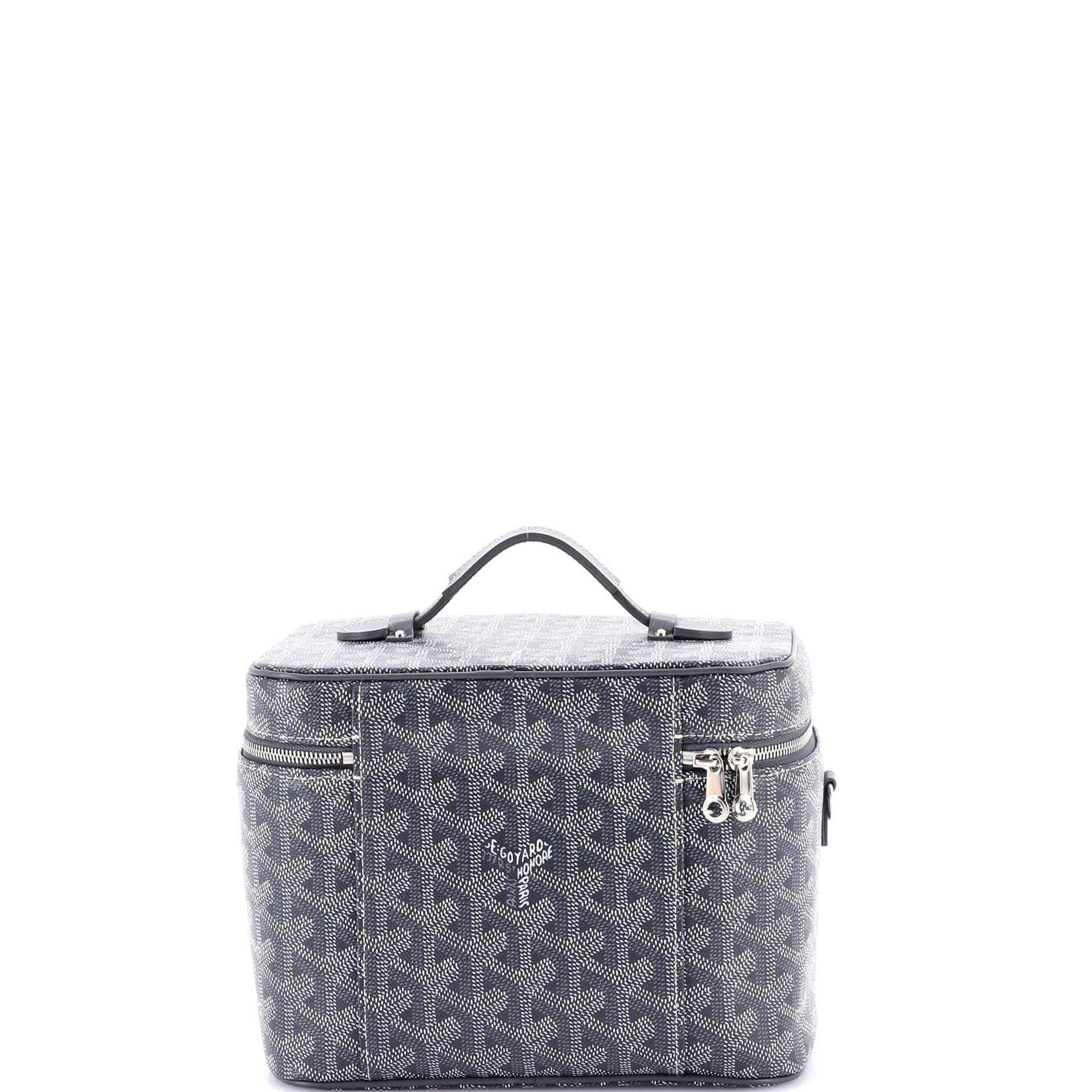 Pre-Owned Goyard Muse Vanity Case Coated Canvas, Alternate, color, Gray