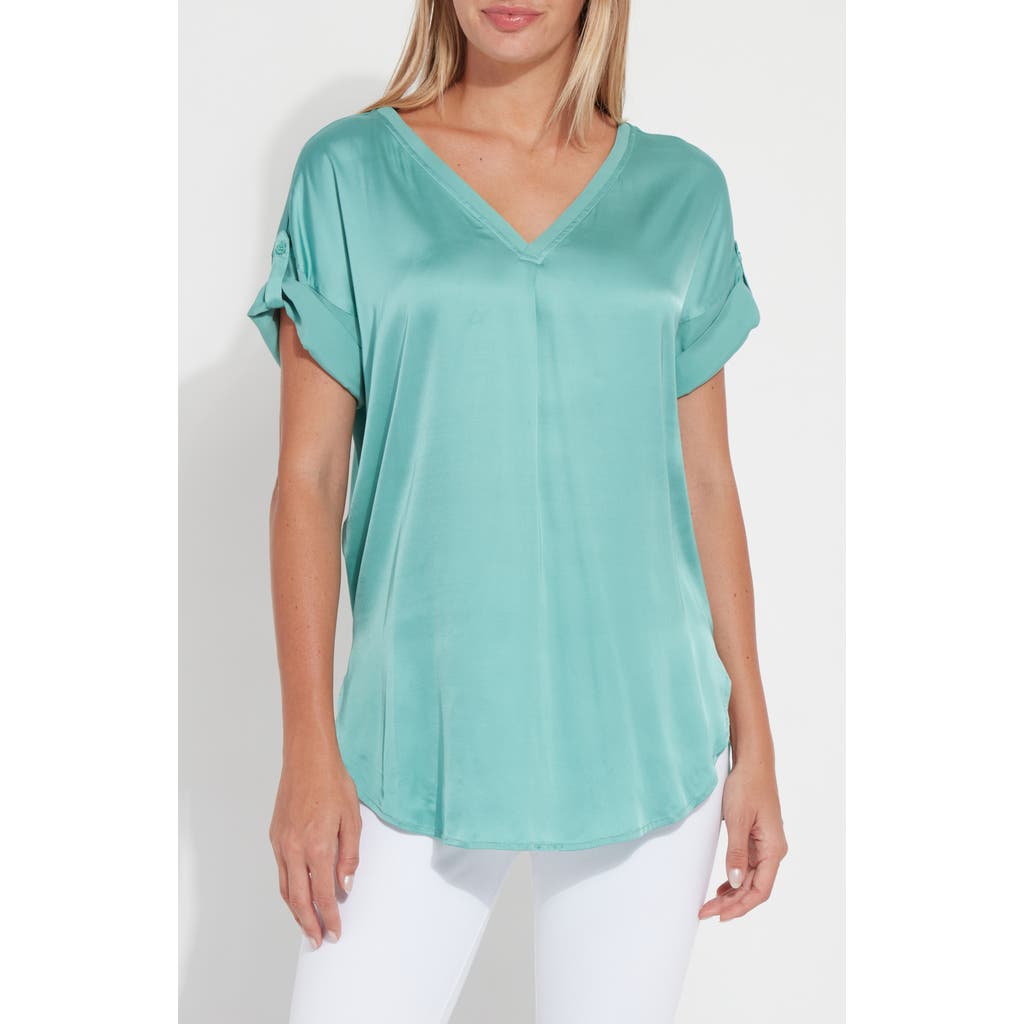 Lyssé Lysse Santorini V-neck Top In Blue