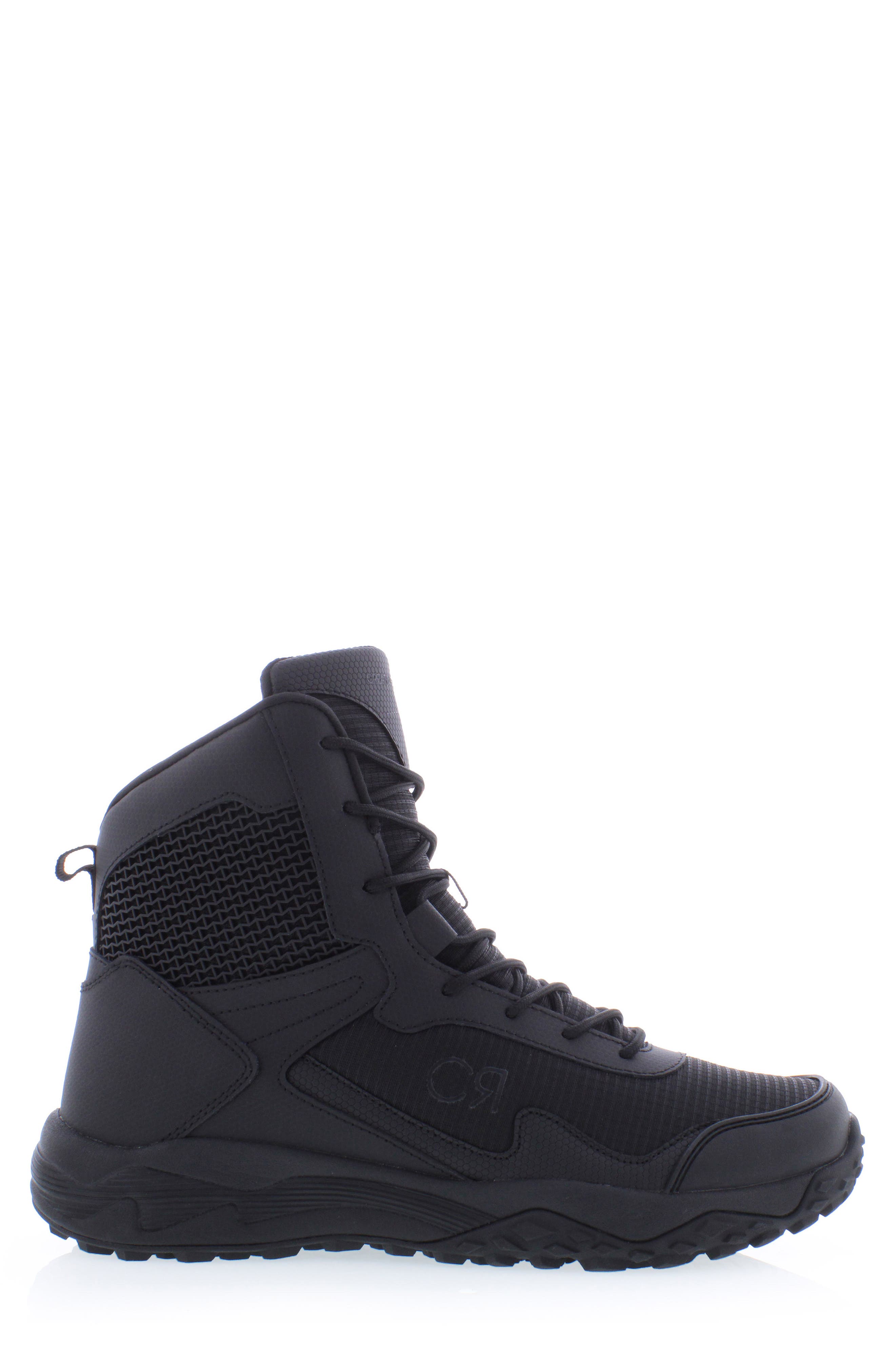 Tactie OG Leather Combat Boot, Alternate, color, BLACK/BLACK