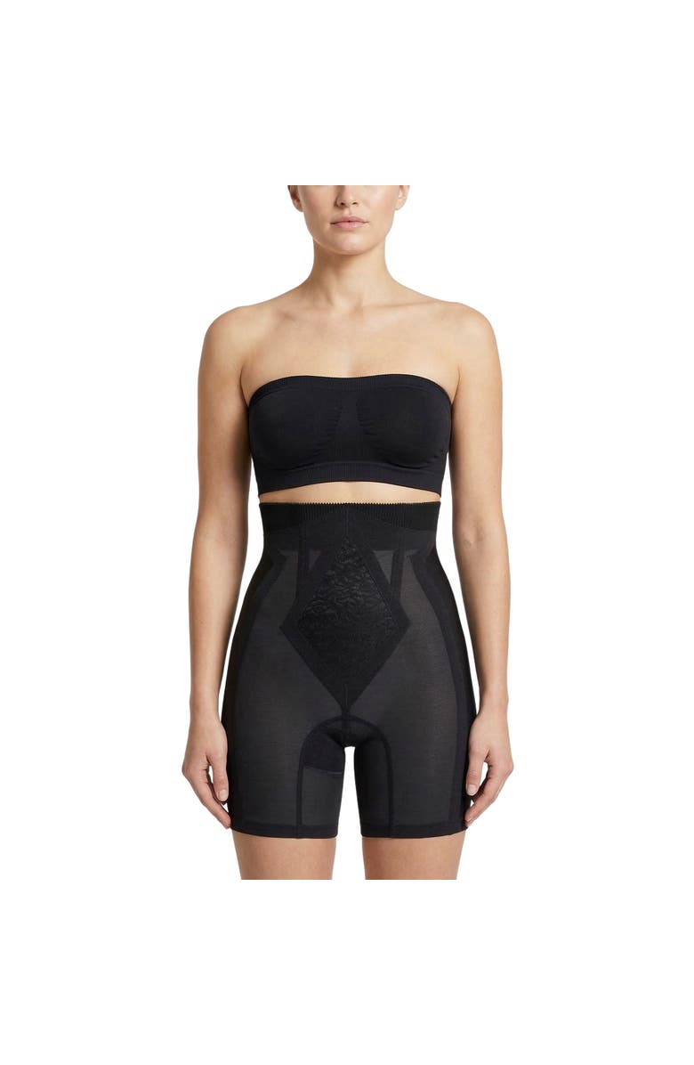 Rago Firm Control High Waist No Top Roll Girdle, Main, color, Black