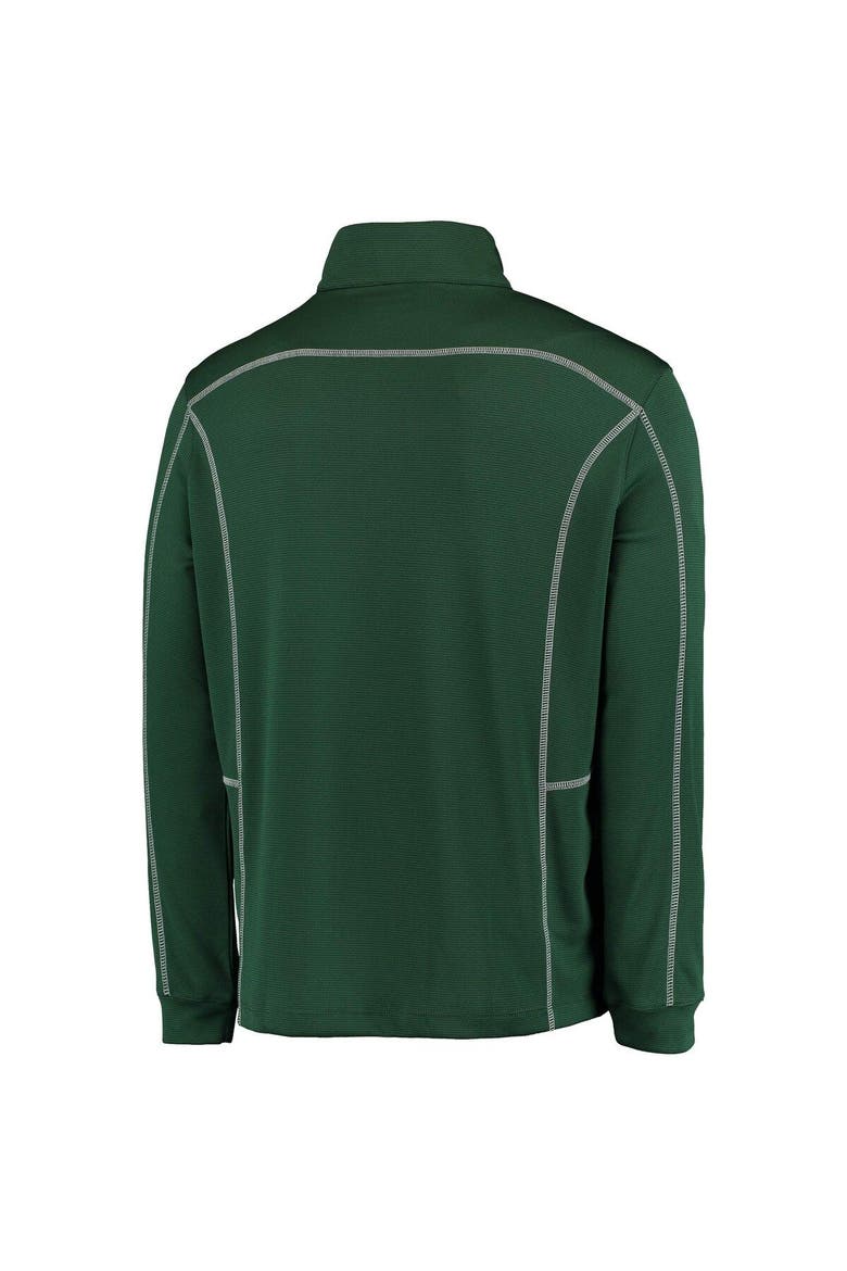 Men's Columbia Golf Green Miami Hurricanes Shotgun Omni-Wick Quarter-Zip Pullover Jacket, Alternate, color, Green