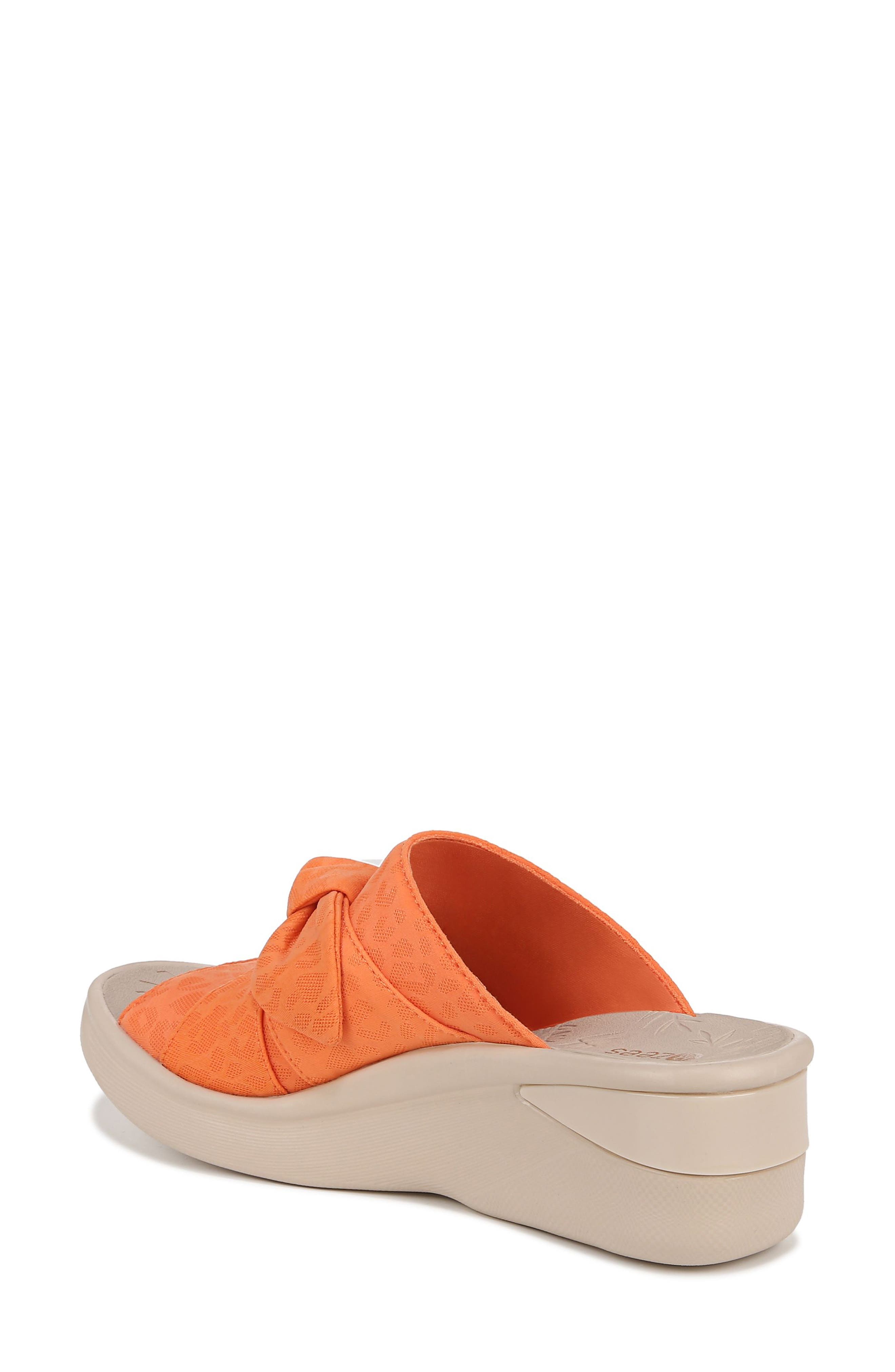 LifeStride BZees Smile II Wedge Slide Sandal, Alternate, color, Orange