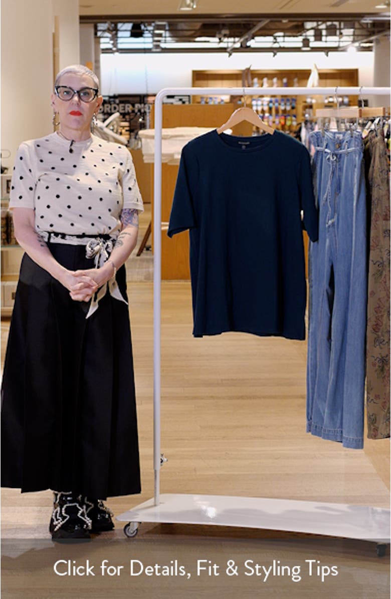 Crewneck Organic Cotton Blend Tunic, sales video thumbnail