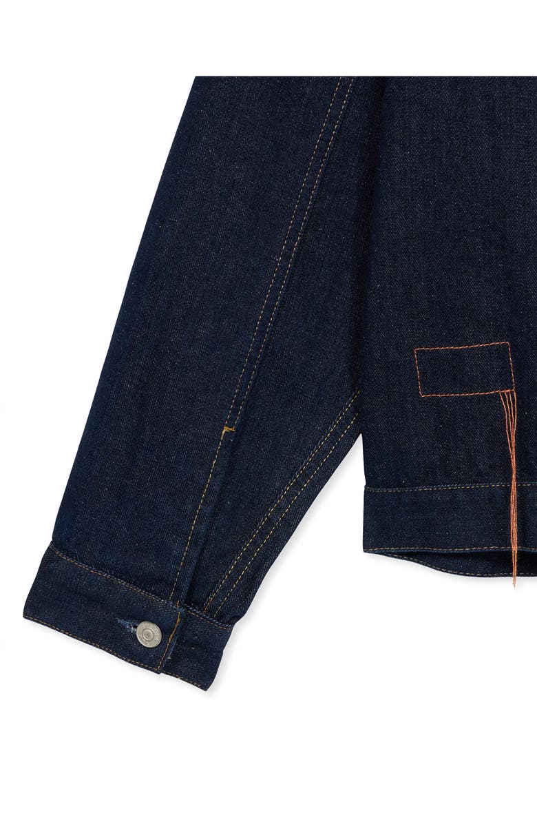 Fortela Type Indigo Rinse Denim Jacket, Alternate, color, Blue