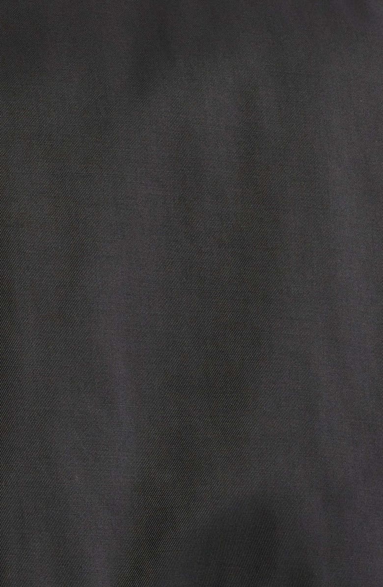 London Fog Cotton Blend Trench Coat, Alternate, color, Black