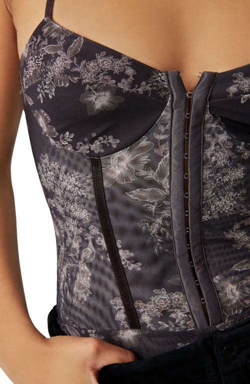 FREE PEOPLE FREE PEOPLE INTIMATELY FP FLORAL MESH BODYSUIT 