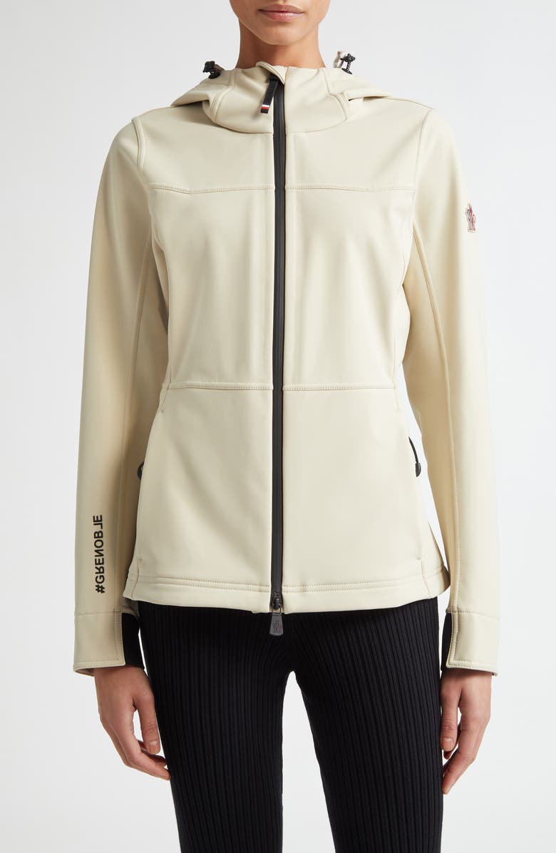Moncler Grenoble Zumeles Hooded Jacket, Main, color, Beige