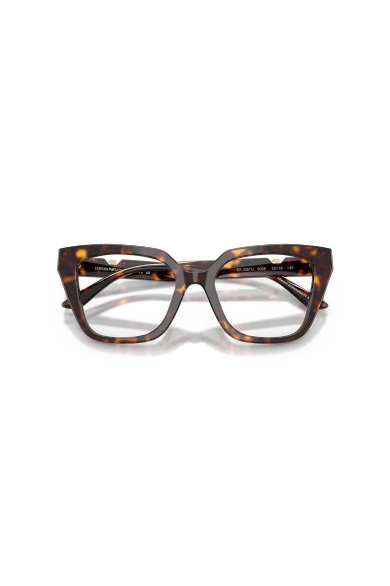 52mm Cat Eye optical glasses, Alternate, color, Tortoise