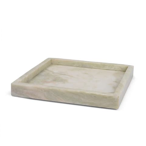 Stratus Marble Square Decorative Tray