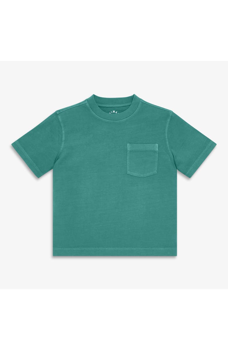 Primary Kids Garment-Dyed Easy Pocket Tee, Main, color, Sunwashed Teal